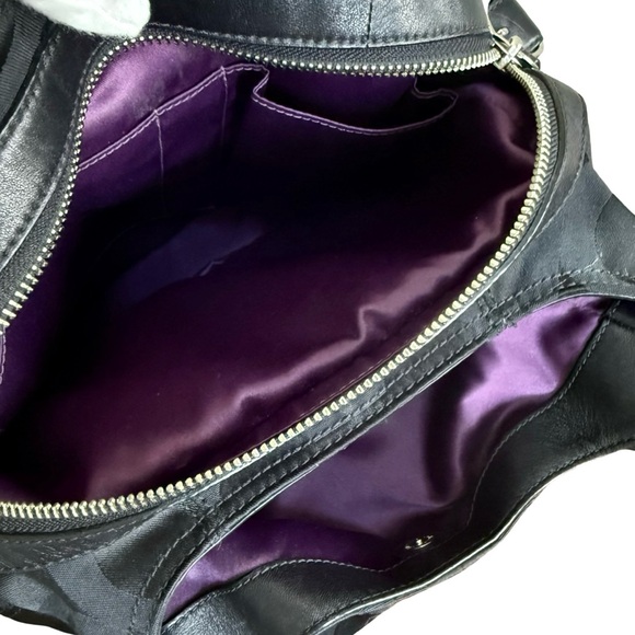 Authentic Coach Maggie Signature Black Designer Handbag with COA! - Picture 10 of 12